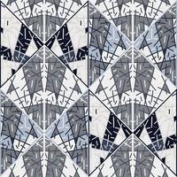azulejo geométrico tribal dibujado a mano. adorno de línea étnica vintage. patrón sin costuras de mosaico de líneas aleatorias. vector