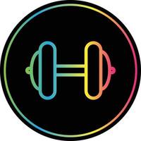 Dumbbell Vector Icon Design