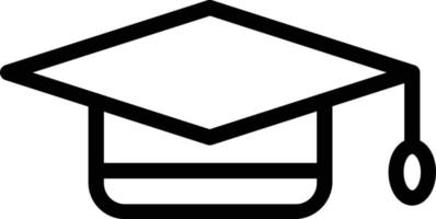 diseño de icono de vector de gorra de graduación