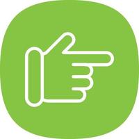 Hand Point Right Vector Icon Design