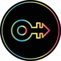 Mars Stroke H Vector Icon Design