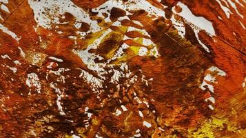 Close Up of Brush Strokes On Abstract Painting photo