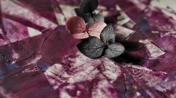 Close Up of Brush Strokes On Abstract Painting photo