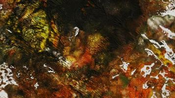 Close Up of Brush Strokes On Abstract Painting photo