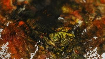 Close Up of Brush Strokes On Abstract Painting photo