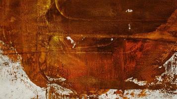Close Up of Brush Strokes On Abstract Painting photo