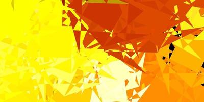 Dark Red, Yellow vector pattern with polygonal shapes.