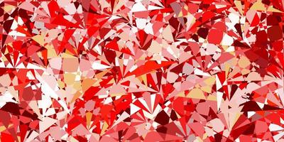 Light Red, Yellow vector template with triangle shapes.