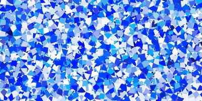 Light blue vector background with triangles.