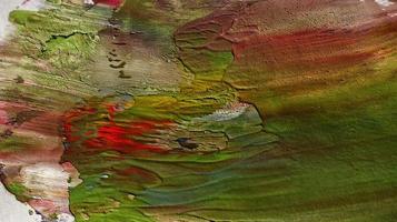 Close Up of Brush Strokes On Abstract Painting photo