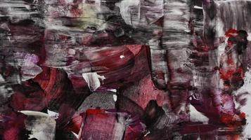 Close Up of Brush Strokes On Abstract Painting photo
