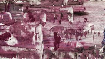 Close Up of Brush Strokes On Abstract Painting photo