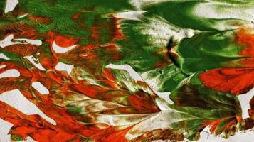 Close Up of Brush Strokes On Abstract Painting photo