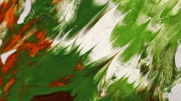 Close Up of Brush Strokes On Abstract Painting photo