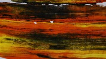 Close Up of Brush Strokes On Abstract Painting photo