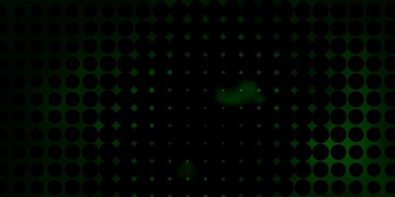 Dark Green vector layout with circle shapes.