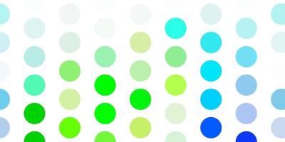 Light blue, green vector template with circles.