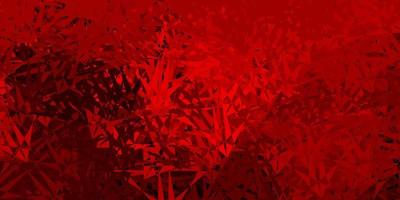 Dark red vector background with polygonal forms.