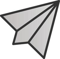 diseño de icono de vector de avión de papel