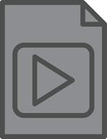 File Video Vector Icon Design