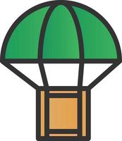 Parachute Box Vector Icon Design