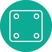 Dice Four Vector Icon Design