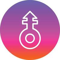 Mars Stroke V Vector Icon Design