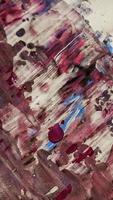 Close Up of Brush Strokes On Abstract Painting photo