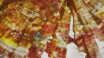 Close Up of Brush Strokes On Abstract Painting photo