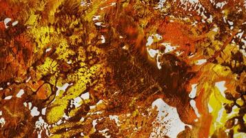 Close Up of Brush Strokes On Abstract Painting photo