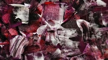 Close Up of Brush Strokes On Abstract Painting photo