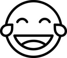 diseño de icono de vector de estrabismo de lengua de sonrisa