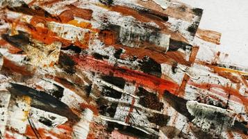 Close Up of Brush Strokes On Abstract Painting photo