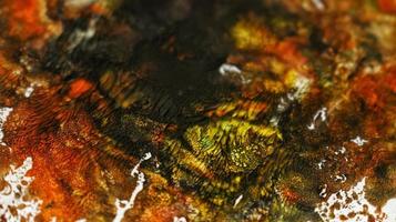 Close Up of Brush Strokes On Abstract Painting photo