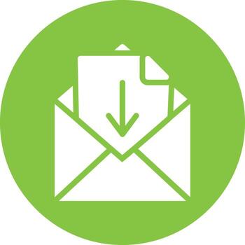 Inbox Vector Icon Design