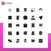 Editable Vector Line Pack of 25 Simple Solid Glyphs of hipster creative big sale design full Editable Vector Design Elements