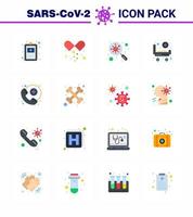 Coronavirus Prevention 25 icon Set Blue doctor on call hospital bacteria bed search viral coronavirus 2019nov disease Vector Design Elements