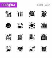 conjunto de iconos de prevención de coronavirus 2019ncov covid19 enfermedad corona tubos de ensayo portador coronavirus viral quirúrgico 2019nov enfermedad vector elementos de diseño