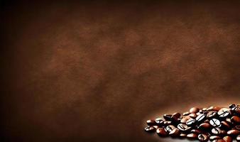 Freshly roasted coffee beans. can be used as background. Coffee composition. photo