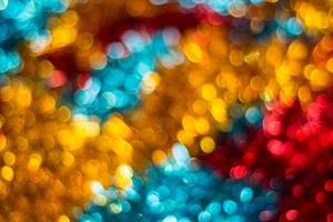 Christmas background. Festive abstract with bokeh defocused lights photo