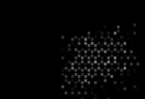 Dark Black vector backdrop with lines, rectangles.