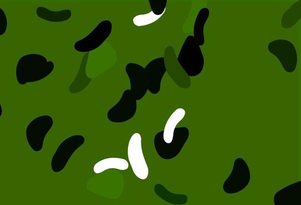 Light Green vector texture with random forms.