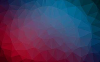 Dark Blue, Red vector polygon abstract backdrop.