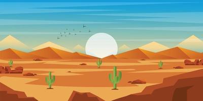 Premium desert wallpaper design with editable vector