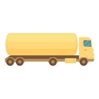 Fuel tank icon cartoon vector. Tanker truck vector