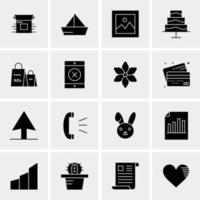 16 Universal Business Icons Vector Creative Icon Illustration to use in web and Mobile Related project