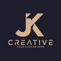 J K letter logo vector design