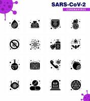 25 Coronavirus Emergency Iconset Blue Design such as virus protection medical insurance bacteria covid viral coronavirus 2019nov disease Vector Design Elements