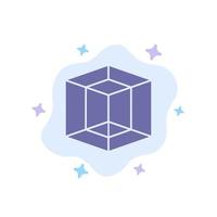 Design Graphic Tool Blue Icon on Abstract Cloud Background vector