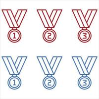 Different Award Medals vector